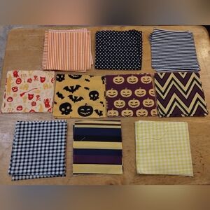 New 50pc 4x4 Fabric Squares Halloween Quilting patchwork Precut Craft Lot